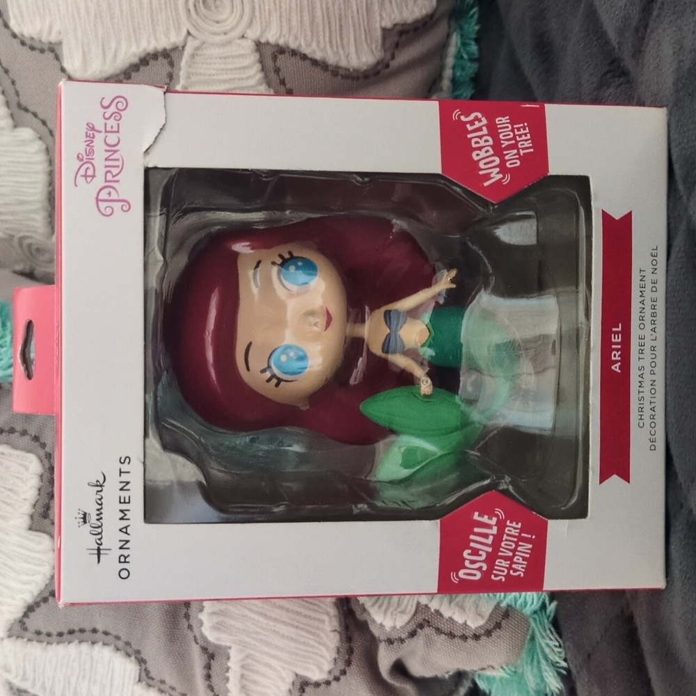 Disney Princess Hallmark Ornaments Ariel Wobble Head Christmas Tree Ornament